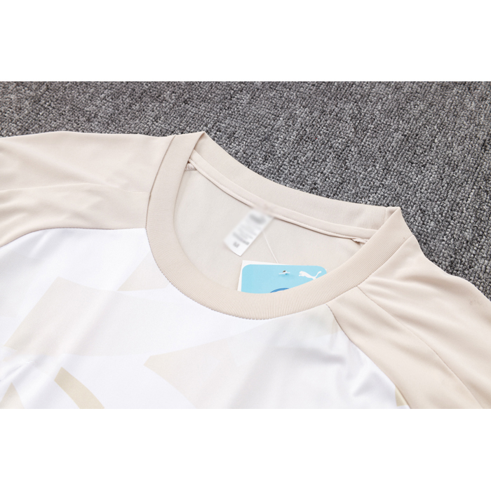 Chandal del Manchester City Manga Corta 24-25 Amarillo - Pantalon Corto